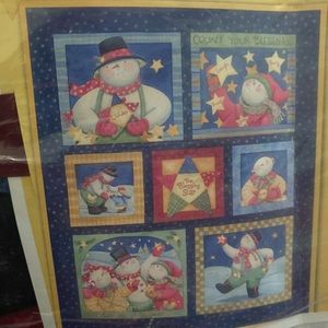 Snowman Quilt or Wall Hanging-Brand New